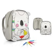 Reklamowy plecak TEDDY do kolorowania, pisaki - 20287 - Agencja Point