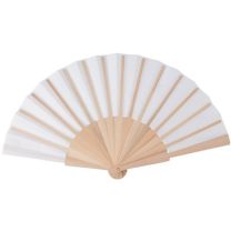 Reklamowy wachlarz z drewnianym uchwytem - Agencja Point - V2204-02