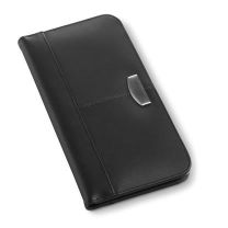 Reklamowy wizytownik ze skóry ekologicznej z logo - V2308-03 - Agencja Point