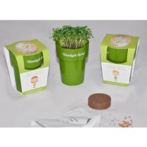 Reklamowy zestaw do uprawy rzeżuchy w doniczce - EKO-02 - Agencja Point