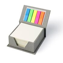 Karteczki MINKO, pojemnik, okładka z ekoskóry z nadrukiem logo - 17701-13 - Agencja Point