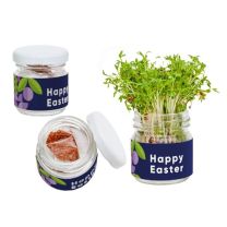 Rzeżucha w słoiczku z logo firmy - ZIEL-23.20 - Agencja Point