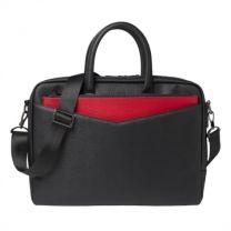 Skórzana teczka na dokumenty Ungaro z logo firmy - UTD917P - Agencja Point