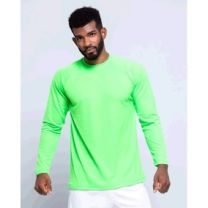 Sportowy T-shirt z długim rękawem 130 g z nadrukiem logo - KOSZ-J9 - Agencja Point