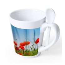 Kubek z łyżeczką - 350 ml - V8963-02 - Agencja Point