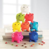 Świnka - skarbonka reklamowa z nadrukiem - 102237-08 - Agencja Point