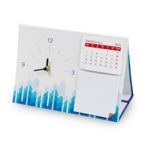 Zegar biurkowy, reklamowe karteczki z logo - ANH-15T - Agencja Point