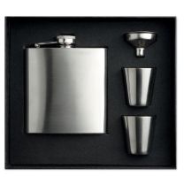 Zestaw reklamowy - piersiówka SLIMMMY FLASK SET z logo - MO8321-16 - Agencja Point