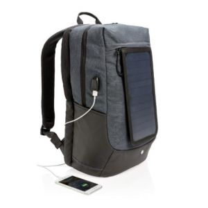 Reklamowy plecak na laptopa Swiss Peak Eclipse, ładowarka słoneczna