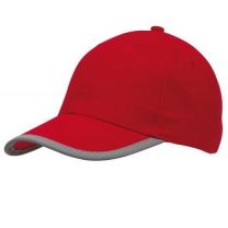 6-panelowa czapka DETECTION, czerwony 56-0702165