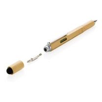 Bambusowy długopis wielofunkcyjny z nadrukiem logo - P221.549 - Agencja Point