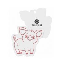 Brelok odblaskowy - świnka z logo firmy - ODBL-02 - Agencja Point