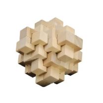 Drewniane puzzle 14,5 x 14,5 cm z nadrukiem reklamowym - V7879-17 - Agencja Point