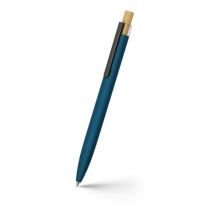 Długopis z przyciskiem bambusowym, z logo firmy - V0030 - Agencja Point