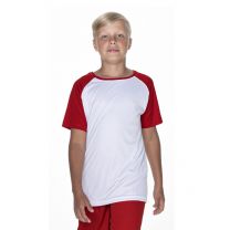 Dwukolorowa koszulka dziecięca 130 g z nadrukiem reklamowym - KOSZ-P9 - Agencja Point