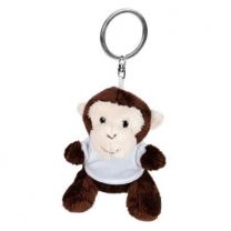 Karly, pluszowa małpka 8 cm, brelok reklamowy z logo - HE732-16 - Agencja Point