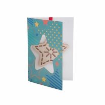 Reklamowa karta świąteczna TreeCard, gwiazda - ozdoba choinkowa - AP718781-A - Agencja Point