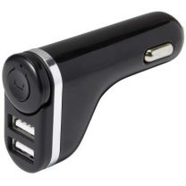 Reklamowa ładowarka samochodowa USB, bezprzewodowa słuchawka douszna - V3786-03 - Agencja Point