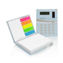 Reklamowy zestaw notesów samoprzylepnych z kalkulatorem, z logo - PM107 - Agencja Point