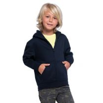 Rozpinana dziecięca bluza z kapturem, z logo firmy - BLU-J-12 - Agencja Point