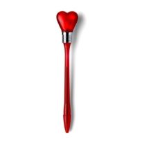 Świecący długopis "serce" z nadrukiem logo - V1208-05 - Agencja Point