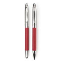 Zestaw piśmienny, ołówek mechaniczny (wkład 0,7 mm) i długopis, w dopasowanym kolorystycznie etui z magnetycznym zamknięciem
