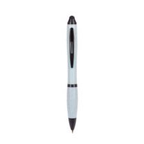 Ekologiczny długopis, touch pen, kolorowy trzon, metalowy klip, czarne elementy