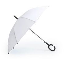 Wiatroodporny parasol automatyczny z logo Ø107 cm, rączka "C" - V0492 - Agencja Point