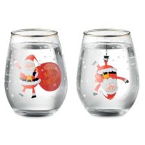 Zestaw dwóch szklanek świątecznych z logo - CX1501-06 - Agencja Point