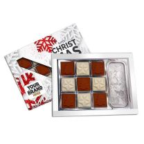 Świąteczna bombonierka reklamowa - Boże Narodzenie "KÓŁKO KRZYŻYK" z logo - BOM24 - Agencja Point