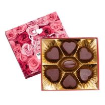 Bombonierka z nadrukiem logo - czekoladki w kształcie serca - BOM28 - Agencja Point