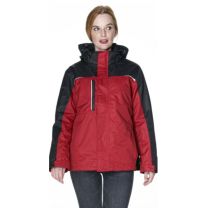 Ciepła kurtka damska z nadrukiem logo - KURT-P-08 - Agencja Point