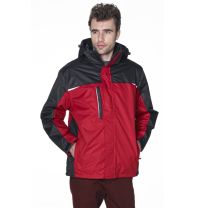 Ciepła kurtka męska z nadrukiem logo - KURT-P-07 - Agencja Point