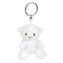 Colleen, pluszowa owca 8 cm, brelok reklamowy z logo - HE739-02 - Agencja Point
