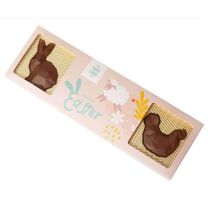 Czekoladki wielkanocne 4 sztuki, z nadrukiem reklamowym - CZEK-0029 - Agencja Point