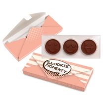 Czekoladowe emotki w pudełku z nadrukiem logo - CZEK17 - Agencja Point