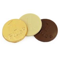 Czekoladowy medal reklamowy 30-120 mm z logo - CZEK20 - Agencja Point