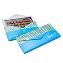 Czekoladowy list z logo - Agencja Point