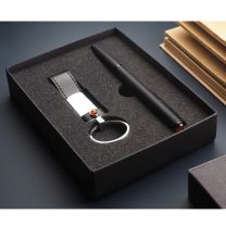 Długopis i brelok z bursztynem - zestaw reklamowy z logo - 2198036 - Agencja Point