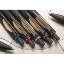 Długopis soft touch z ozdobnym elementem, z logo - 19063 - Agencja Point