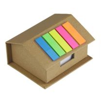 Domek - zestaw reklamowy: karteczki samoprzylepne, notatnik - V2776-00 - Agencja Point