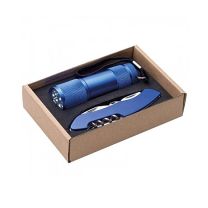 DOVER - reklamowy zestaw - latarka i scyzoryk z logo - 33720 - Agencja Point