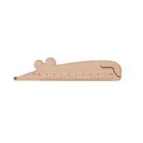 Drewniana linijka - mysz, Looney z nadrukiem logo - AP718092-G - Agencja Point