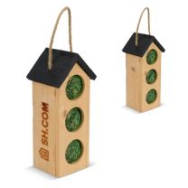 Drewniany karmnik z logo firmy - LT94547 - Agencja Point