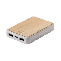 Ekologiczny power bank 5000 mAh z ładowarką indukcyjną, z logo - AP721926-00 - Agencja Point
