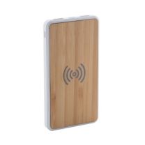 Ekologiczny power bank 5000 mAh z ładowarką indukcyjną, z logo - AP721926-00 - Agencja Point