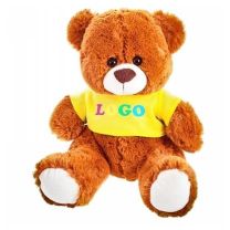 Josh White/Brown, pluszowy miś reklamowy 27 cm, maskotka z logo - HE272-16 - Agencja Point