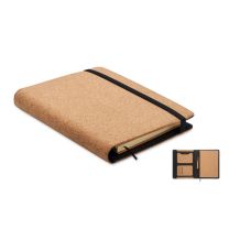 Korkowa teczka z notatnikiem A5, z logo firmy - MO2097-13 - Agencja Point