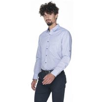 Koszula męska w kratkę, z logo firmy - KO-P-06 - Agencja Point