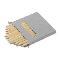 Kredki w kartonowym pudełku z logo - V6131-00 - Agencja Point